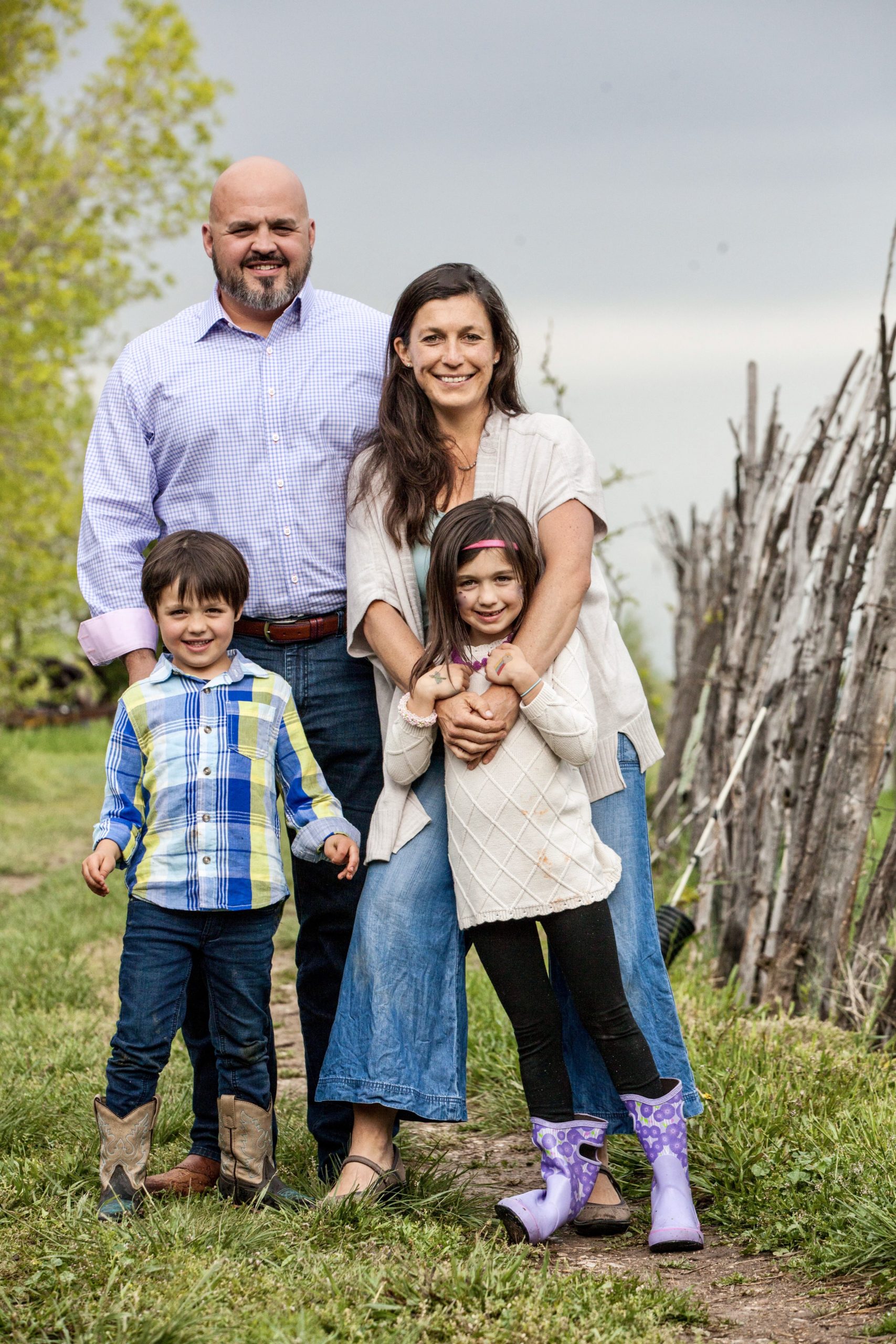 Ian Bennett y su familia