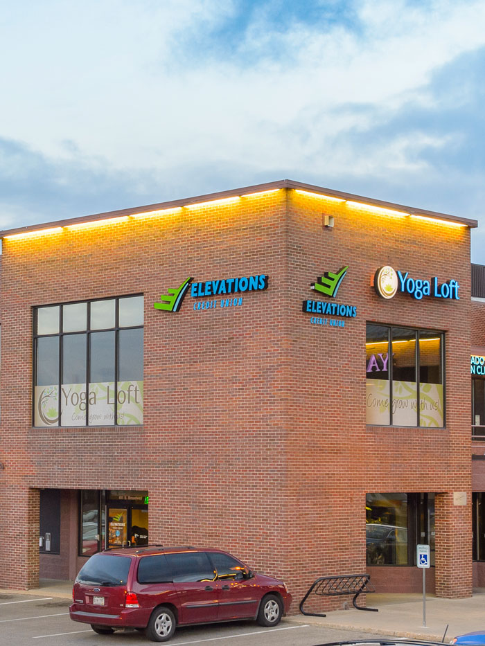 Sucursal de la cooperativa de crédito Elevations en Boulder.