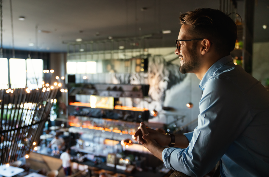 Male Business owner of a restaurant
