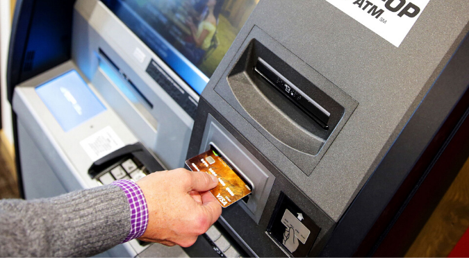 Using card on ATM