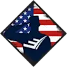 American flag and solider