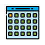 schedule on calendar icon