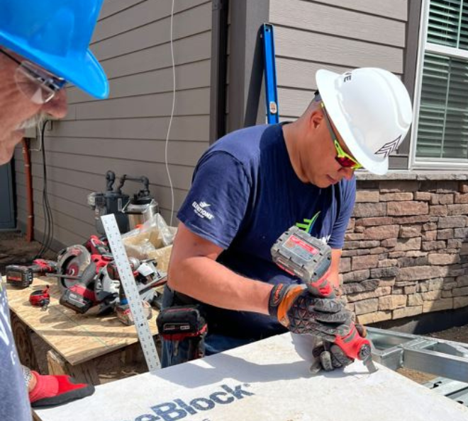 VTO-Veterans-Community.png Veterans ERG members working on a tiny house with Veterans Community Project of Longmont